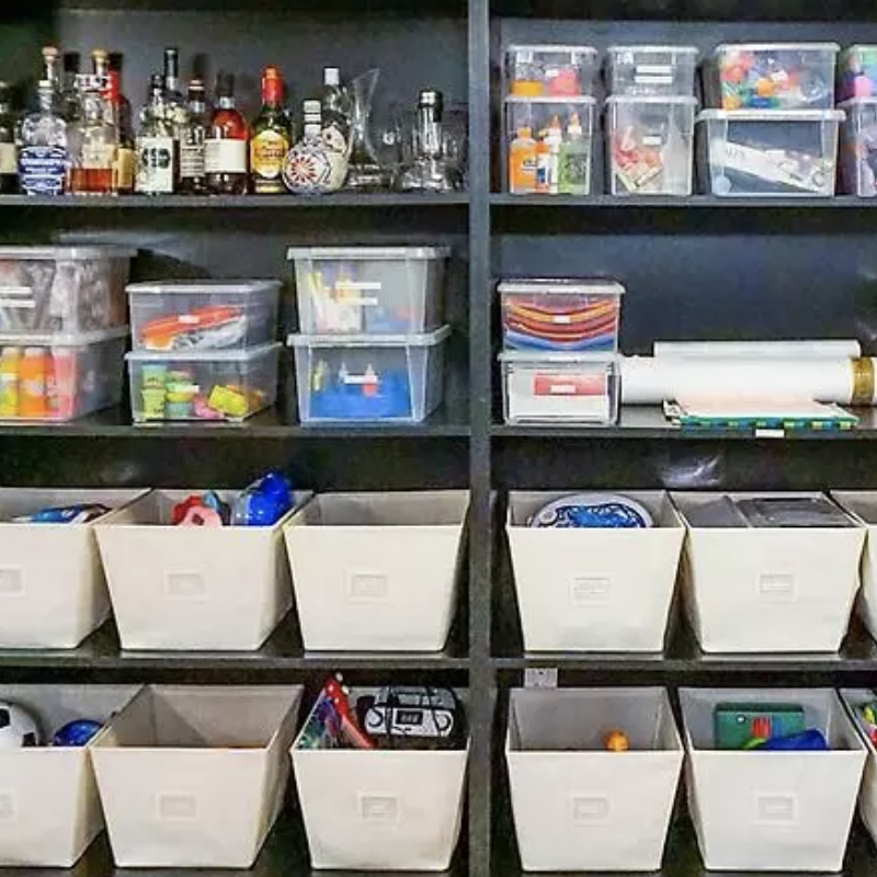 Clear Stackable Storage Boxes