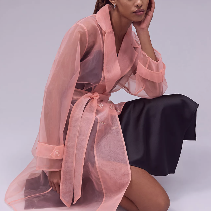 Sheer 2025 long coat