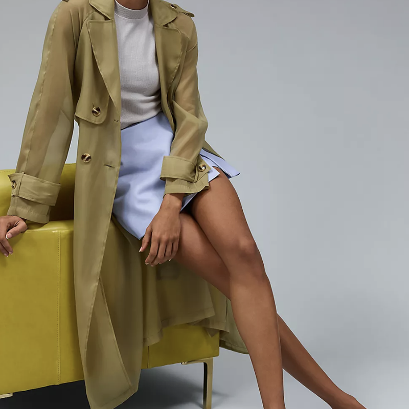 Dolan Sheer Trench Coat – Colormaiden