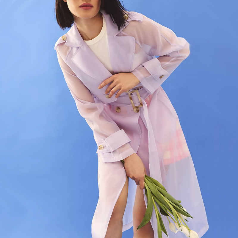 Dolan Sheer Trench Coat
